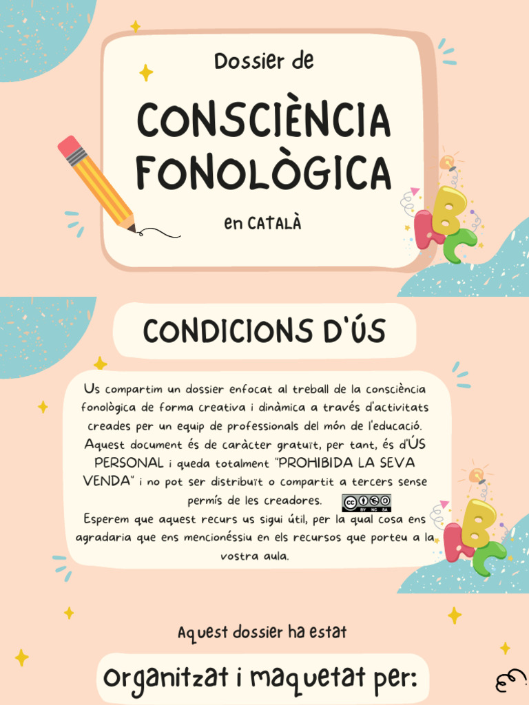 Dossier Consciència Fonològica | PDF