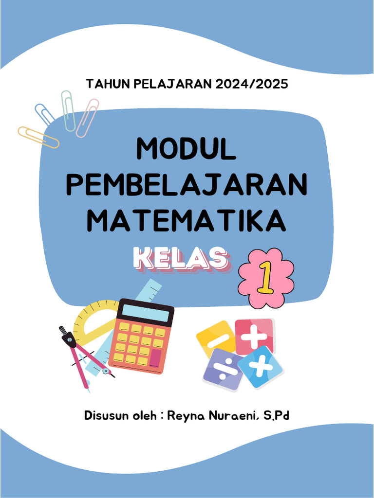 Modul Ajar Matematika Kelas 1 | PDF