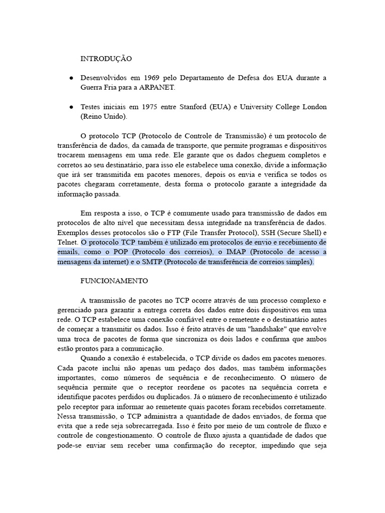 TCP | PDF