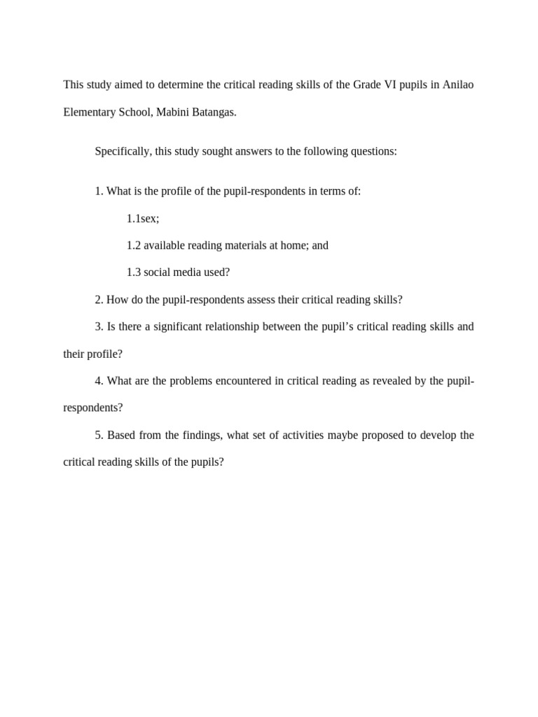 Reading skill pdf