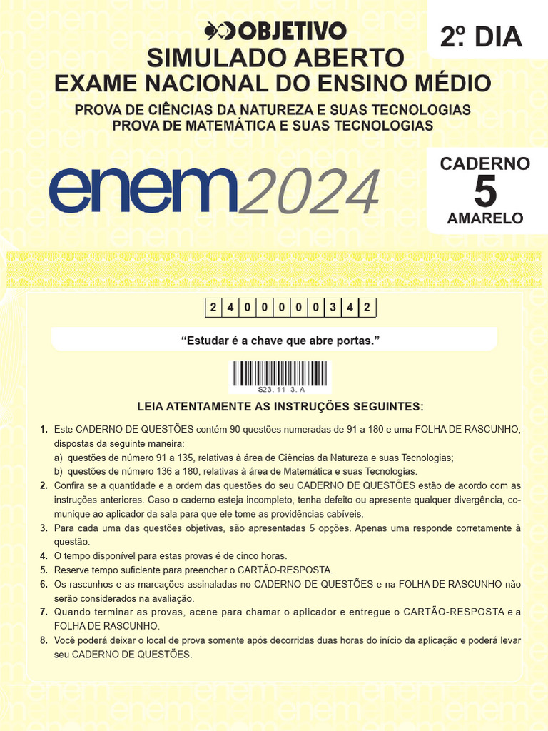 Simulado Enem 2dia Prova | PDF