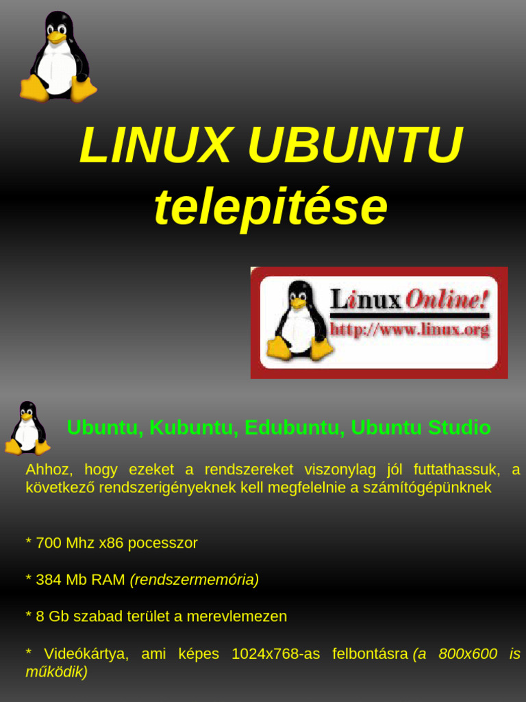 19 - LINUX Ubuntu Telepitese | PDF