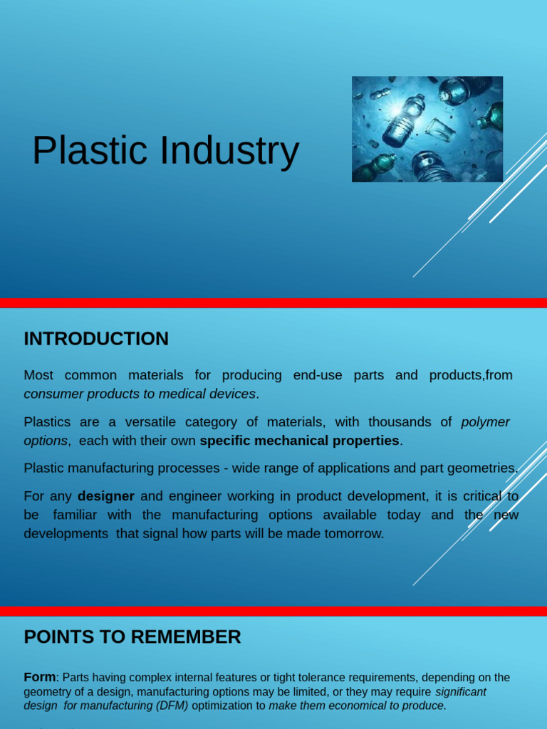Unit+4 +DT+and+T+-+Plastic+Industry | PDF