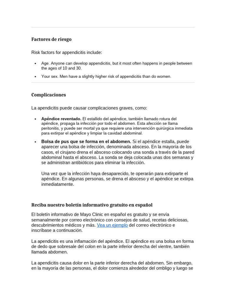 General Apendice | PDF | Digestive Diseases | Symptoms And Signs