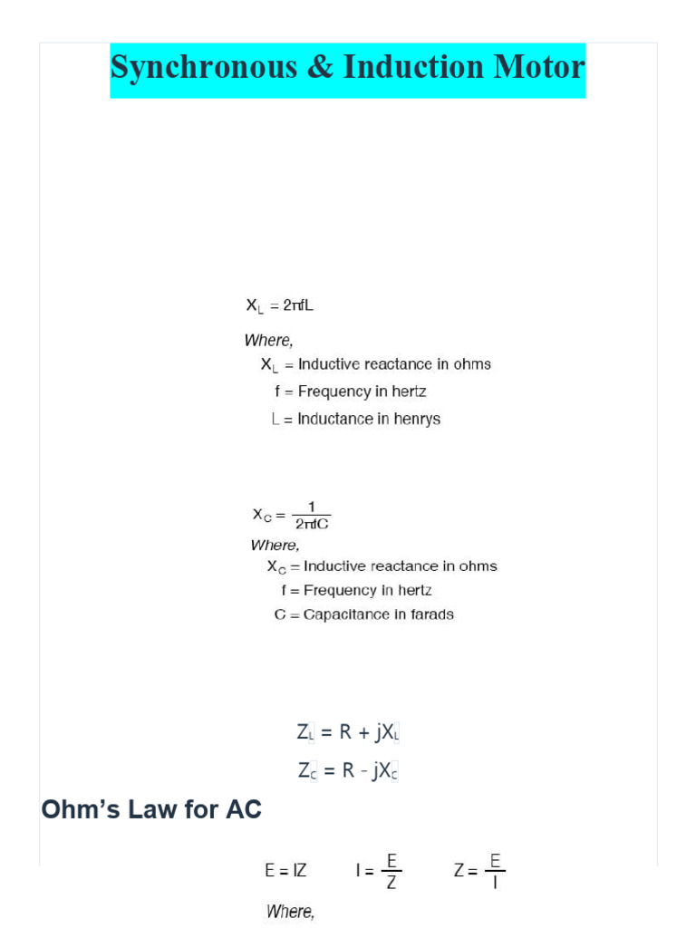 Synchronous Induction Motor Pdf