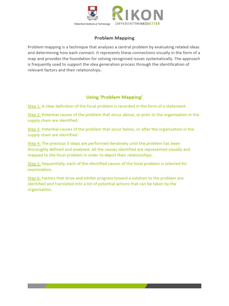 Problem Mapping Examples