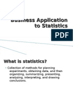 Business Application of Statistics