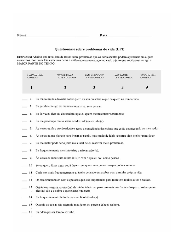 Escala Lpi | PDF
