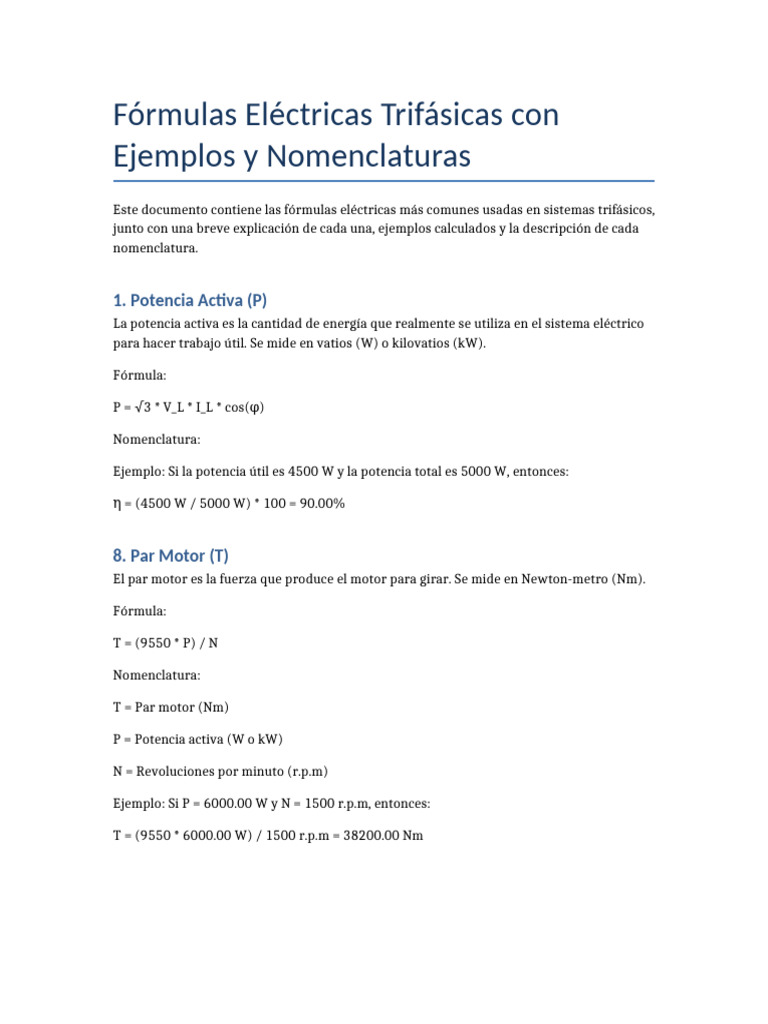 Formulas_Electricas | PDF