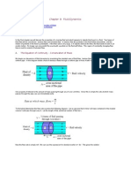 Fluid Dynamics Chapter Summary