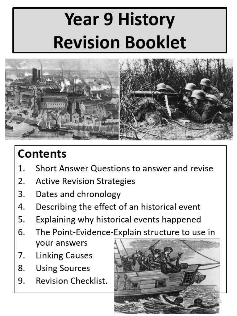 Y9 Revision Booklet 2018 | PDF