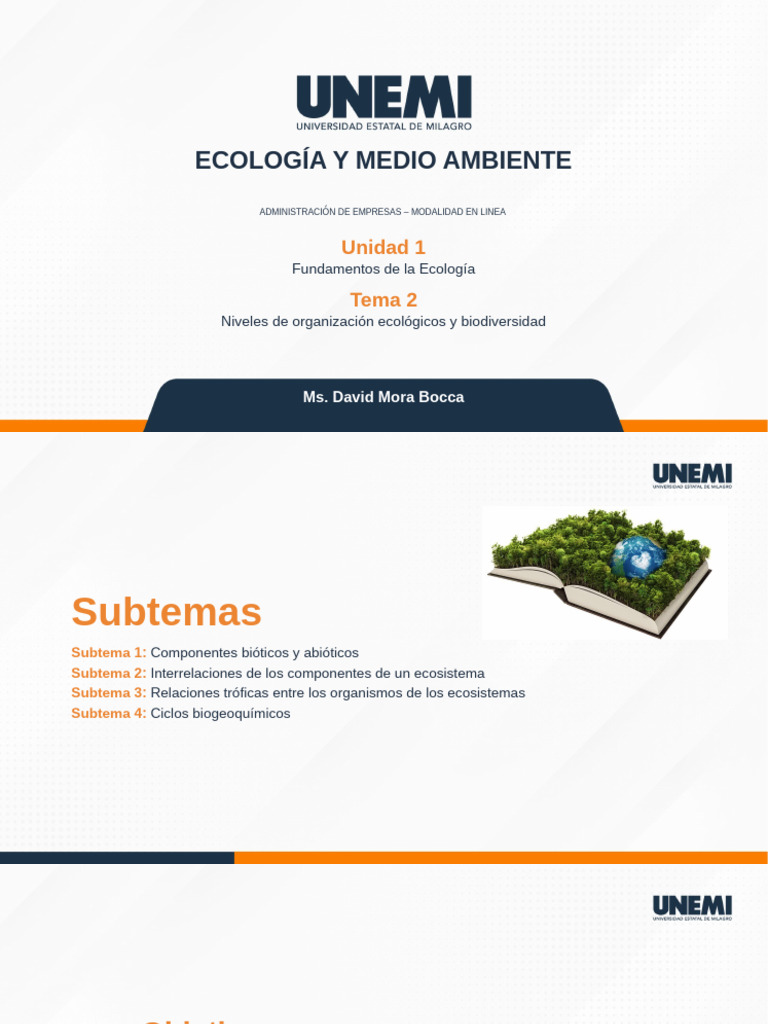 Unidad 1 Tema 2 Niveles de Organizacion | PDF | Agua | Ciencia y ...