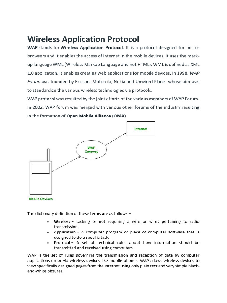 Wireless Application Protocol | PDF | Networking | Internet & Web
