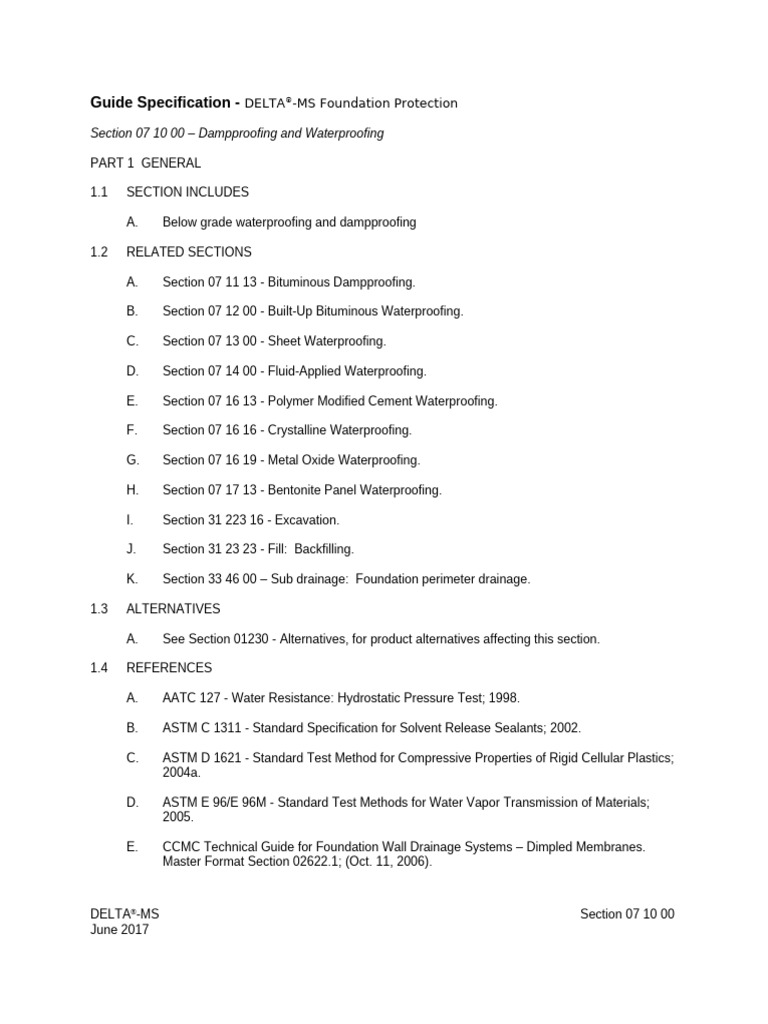 3 Part Specification - DELTA MS | PDF