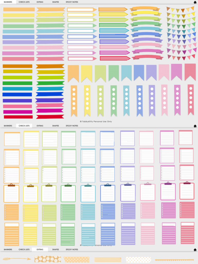 Colourful Essentials For Goodnotes | PDF