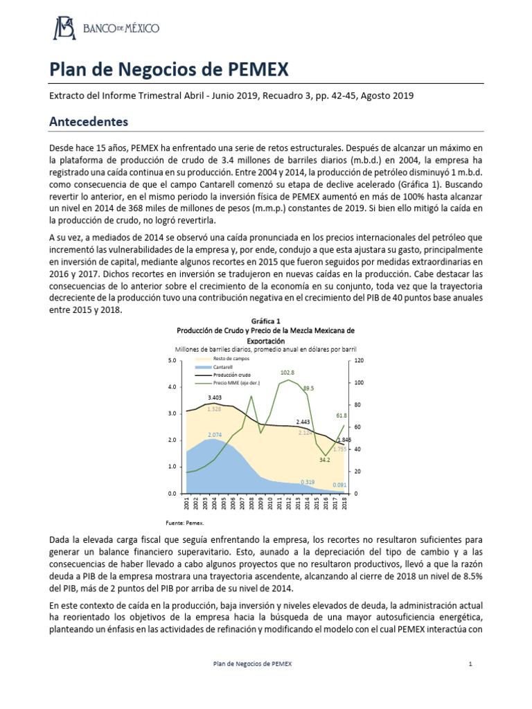 Plan de Negocios Pemex | PDF