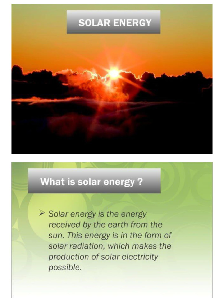 Solar Energy Power Point Presentation 3 638 | PDF