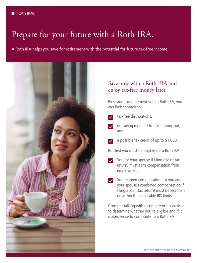 Prepare For Your Future With A Roth IRA | PDF