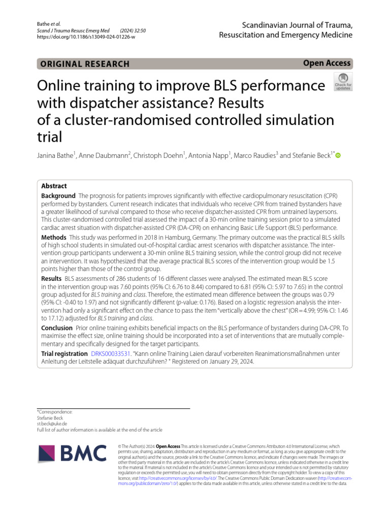 Online Training CPR | PDF