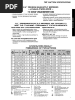 Caterpillar Battery Cross Reference Chart - Genuine OEM CAT Parts and ...