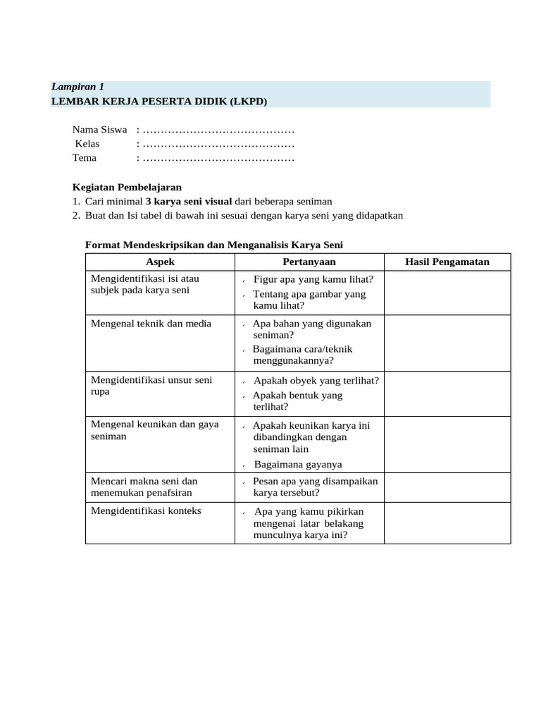 LKPD | PDF