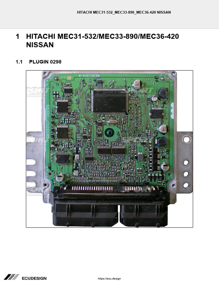 Controller 31036 JD12A ETC51-185N B2 Nissan Hitachi - used