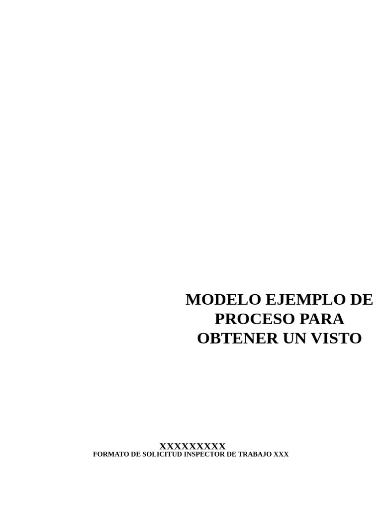 PROCESO VISTO BUENO_MODELO EJEMPLO | PDF