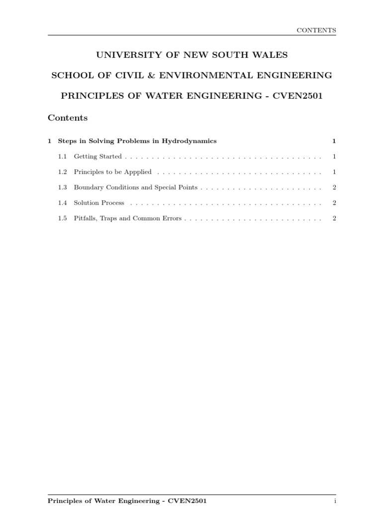 Steps in Solving Probs Hydrodynamics | PDF | Fluid Dynamics | Momentum
