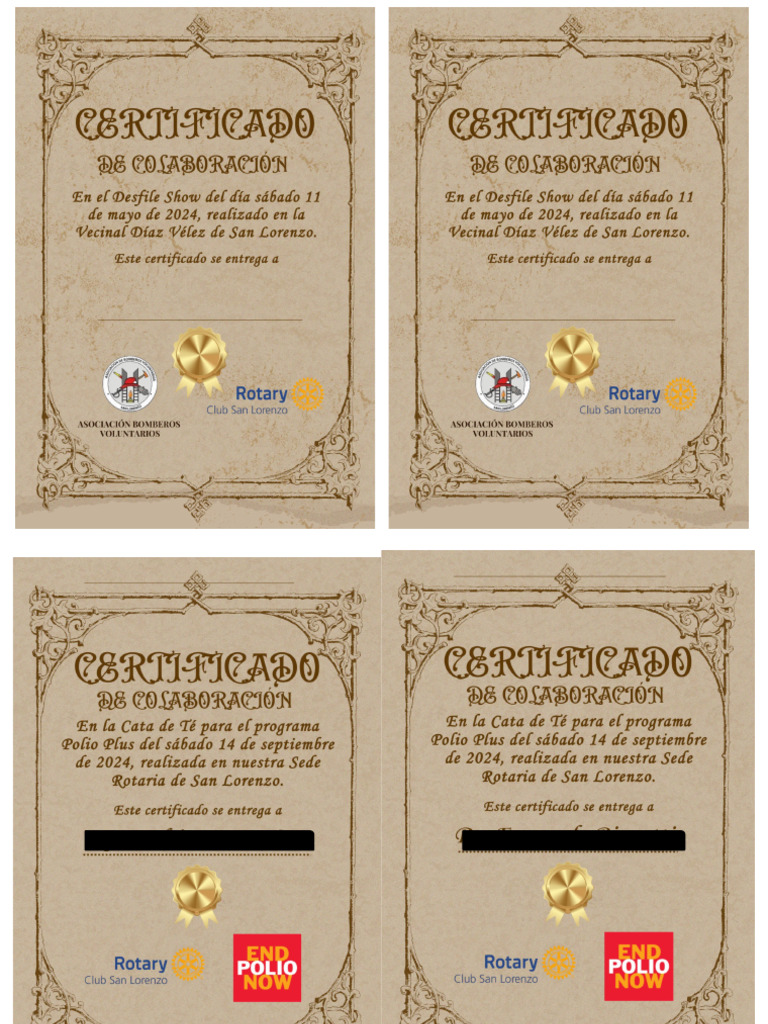 Certificados | PDF