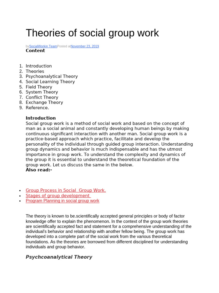 Group Work Final Notes | PDF