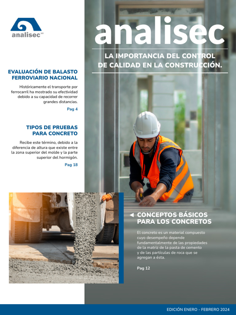 Control de Calidad Analisec | PDF | Hormigón | Calidad (comercial)