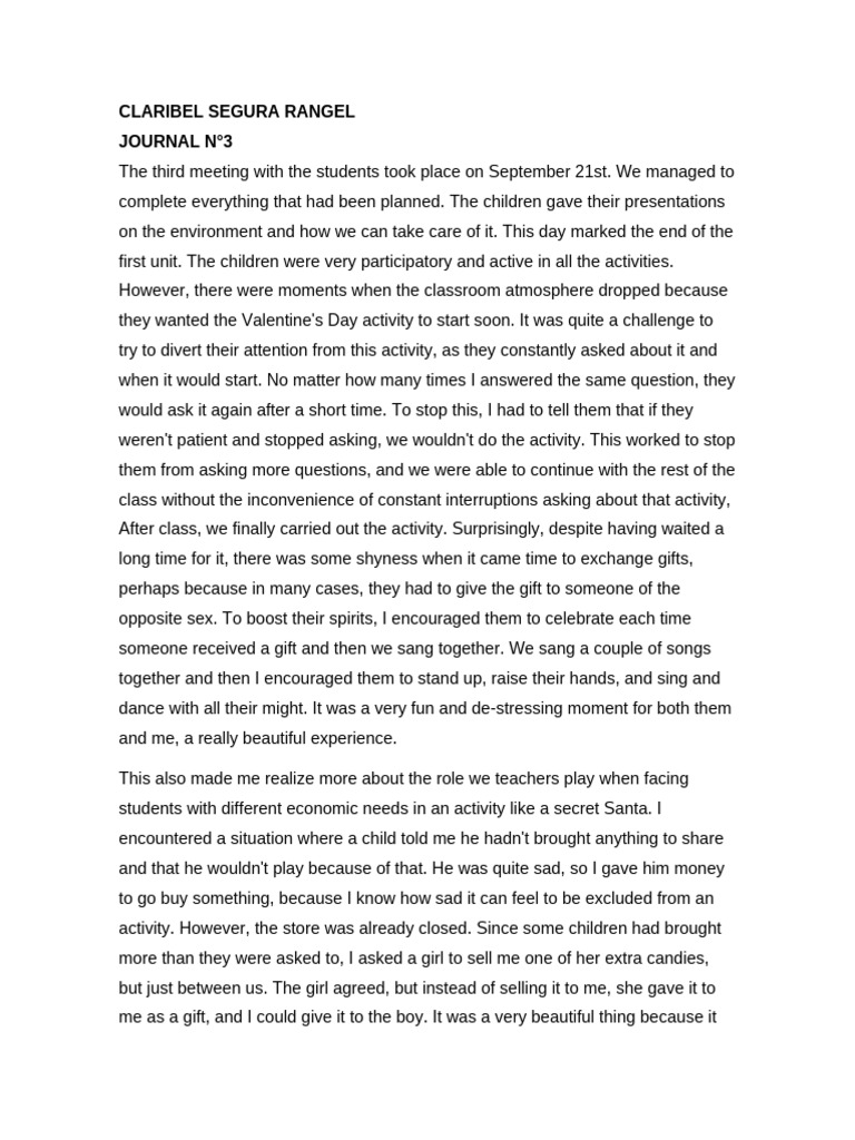 Third Journal | PDF