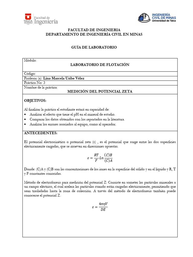 Potencial z pdf