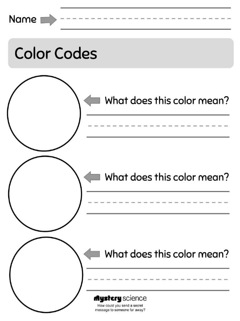 Color Codes Prinout | PDF