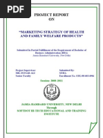 Download Health Marketing Strategy of Health and Family Welfare Products Iipm Thesis 102p by Awanish Kumar Maurya SN77601435 doc pdf