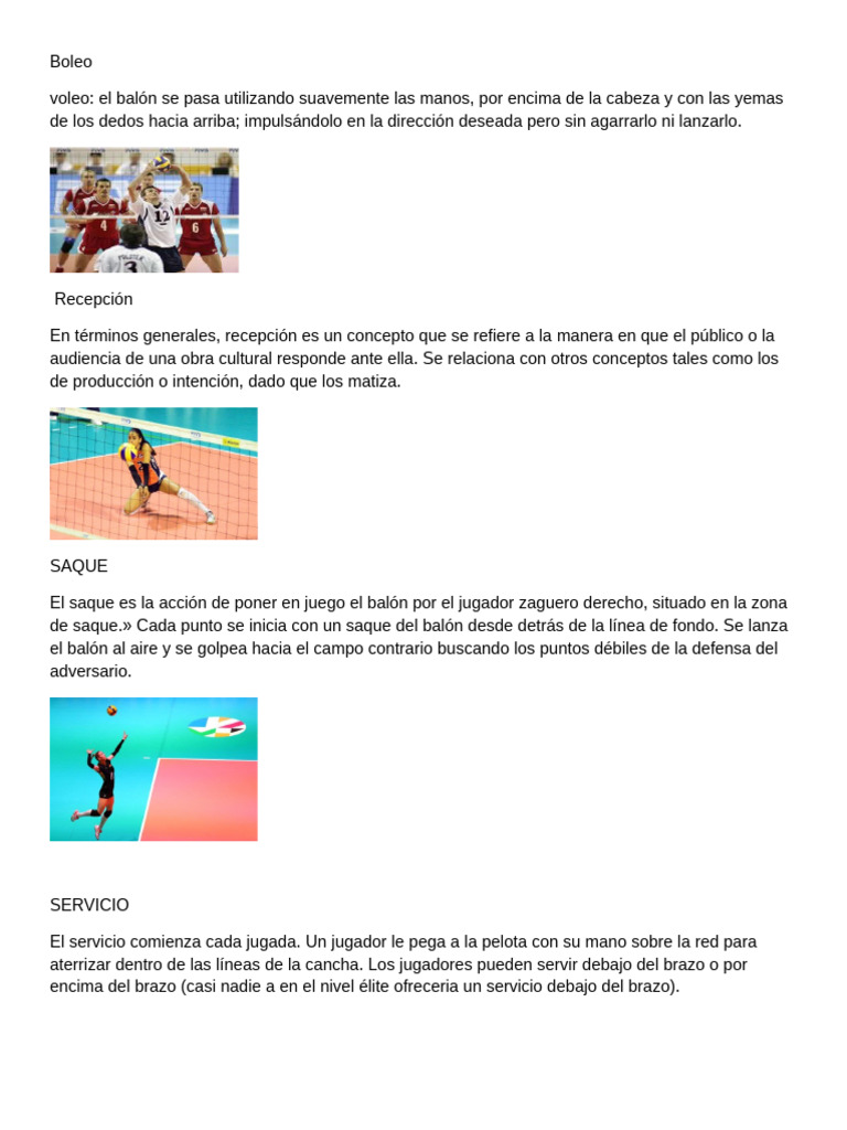 Qué es el boleo en voleibol | PDF