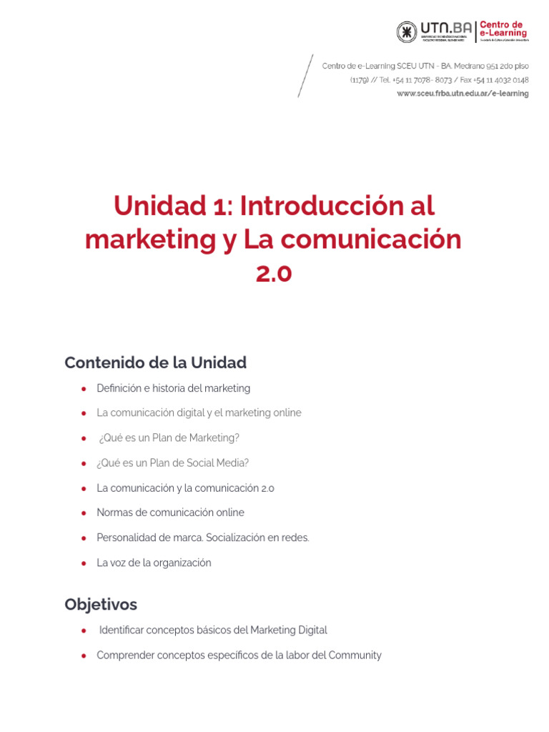 Unidad 1 - Introduccion Al Marketing | PDF