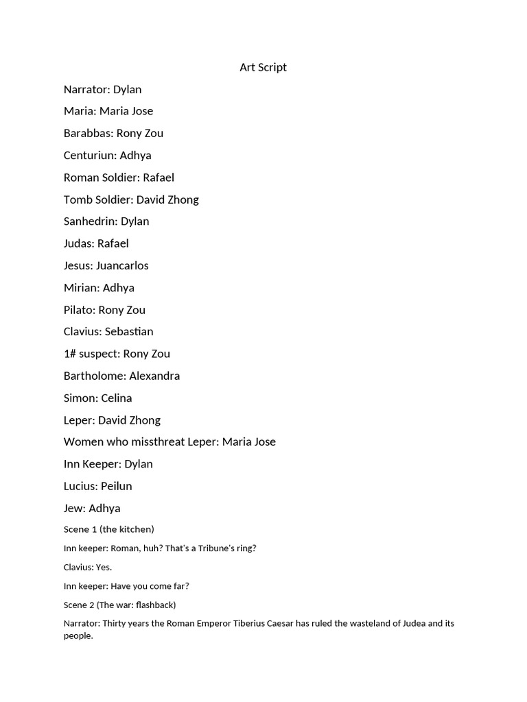 Art Script1 | PDF