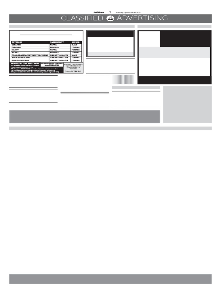 Classified 20240930 1 | PDF