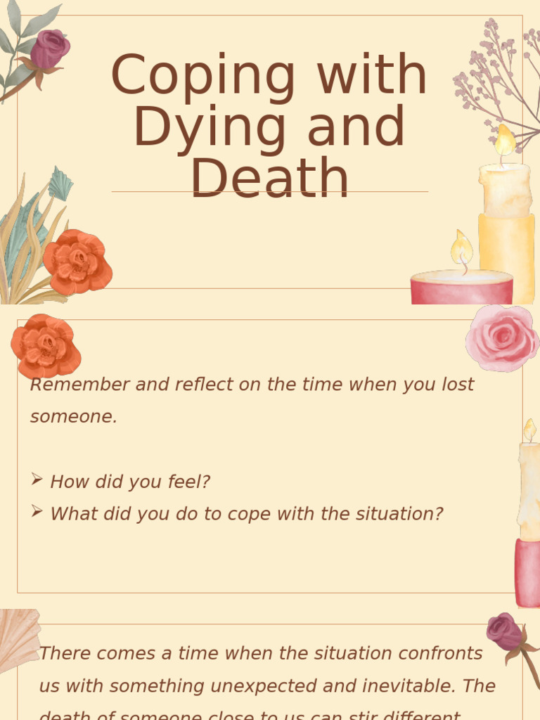Coping With Dying and Death | PDF