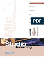 Microphone Techniques for Music - Studio Recording