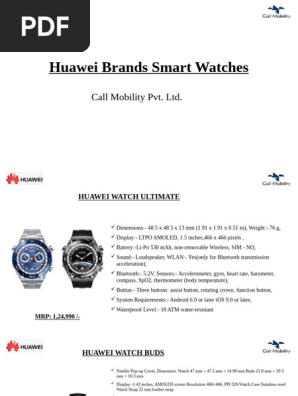 Huawei Smart Watch and Earbuds (1)