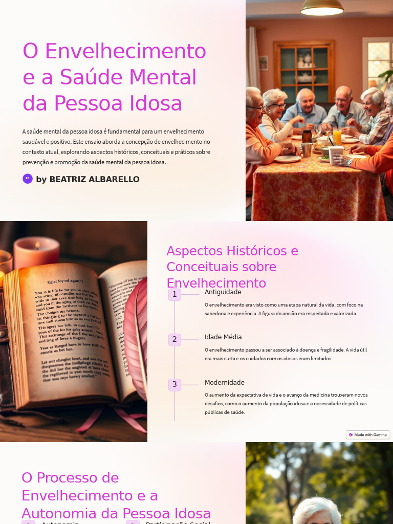 Saúde Mental e Envelhecimento Positivo | PDF | Envelhecimento | Saúde ...