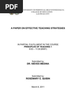 Effective Teaching Strategies (Special Only)