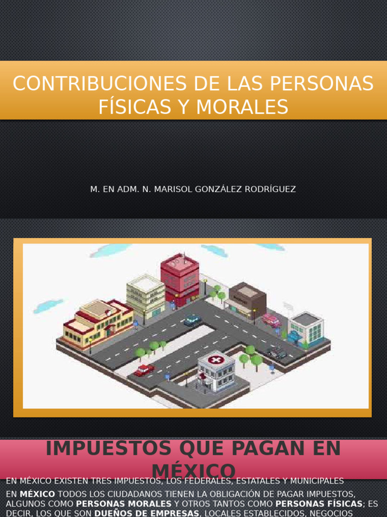 Contribuciones de Las Personas Físicas y Morales | PDF