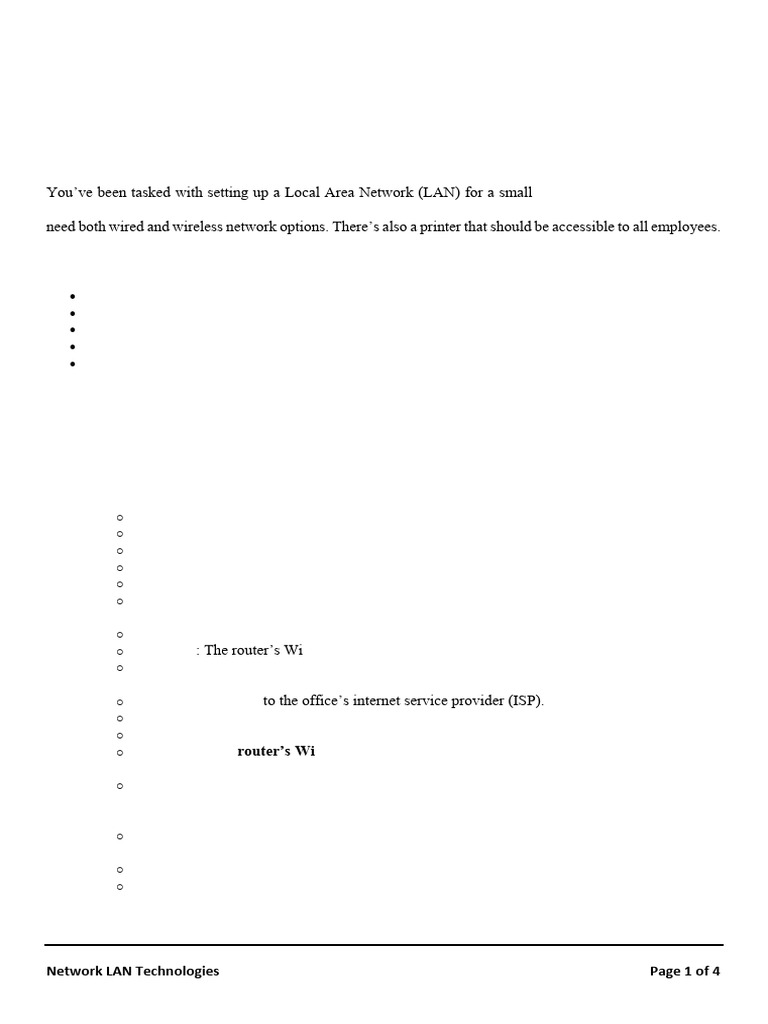 Week 3 Network LAN Technologies | PDF