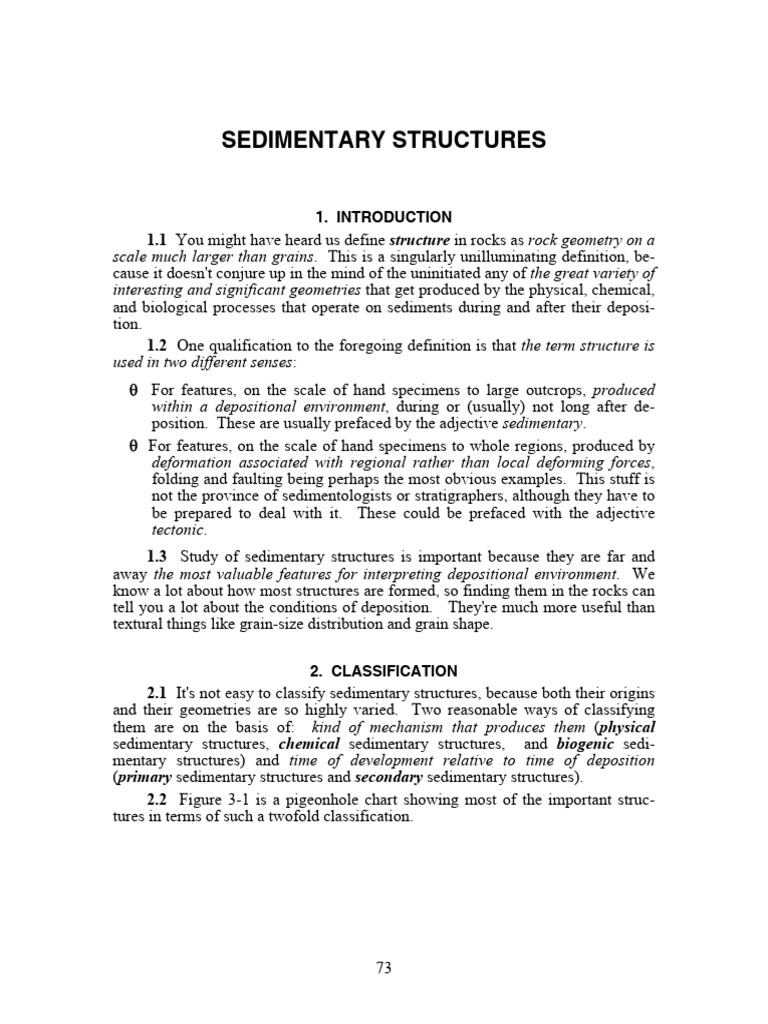 Sedimentary Structures | PDF