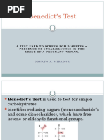 Benedict's Test for Reducing Sugars | PDF