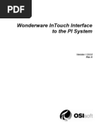 Wonderware Intouch Interface To The Pi System: Rev A