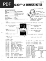 Boss BF-2 Service Notes